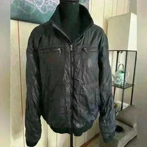 Perry Ellis Mens Bomber / Motor Jacket Zipper Pocket Lined